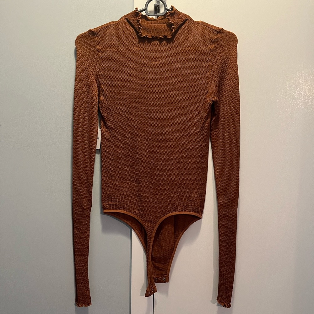 Free People Make It A Mock Neck Seamless Bodysuit